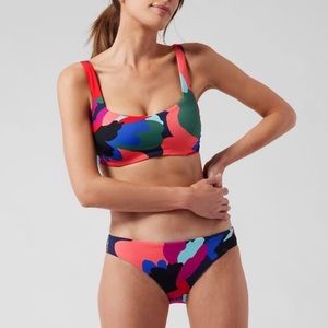 Athleta Square Neck Bra Cup Bikini Top NWT